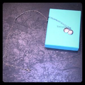 tiffany necklace with two M charms